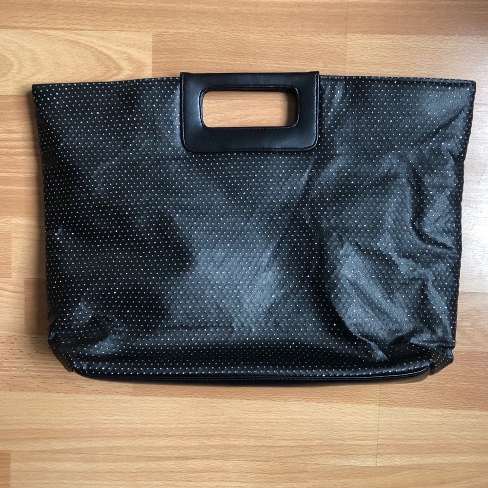 VICTORIA’s SECRET — black sparkle hand/evening bag - Picture 1 of 8